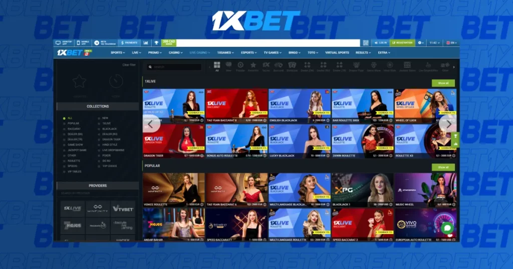 1XBet Philippines live casino